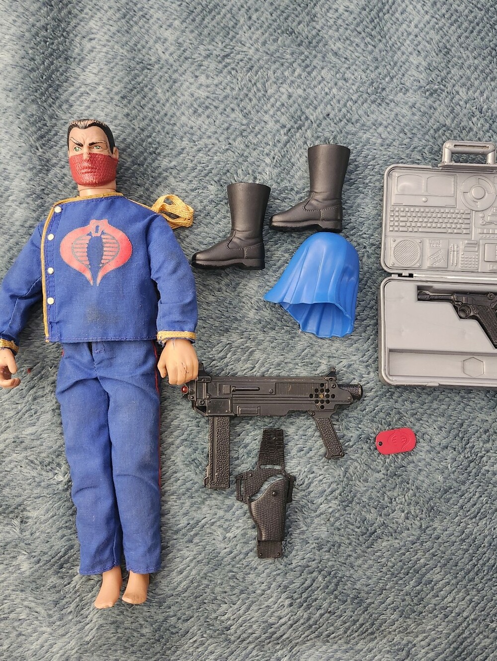 vintage 1992 Hasbro G.I. Joe Hall of Fame Cobra Commander 12-inch action figure.